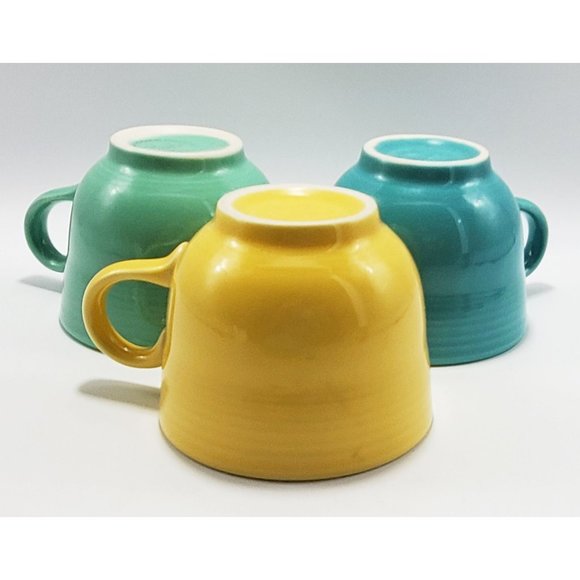 Fiestaware Fiesta VTG Lot/3 Coffee Tea Cup & Saucer HLC Ceramic Dining - Picture 6 of 9